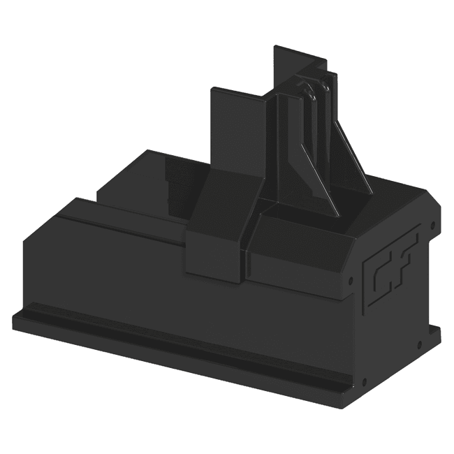 Enstall | ClickFit Evo | End Cap montage rail | black