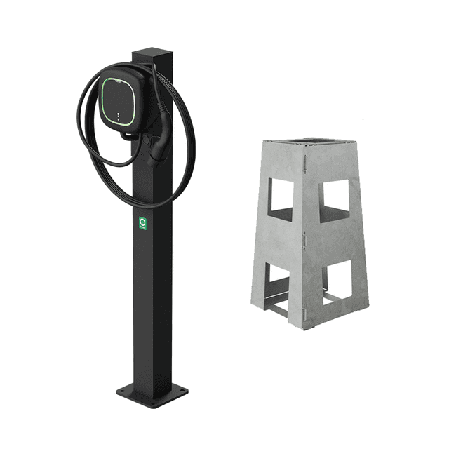 Wallbox Onepole Lite | Montagepaal Double | Pulsar Max/Pro Kabel