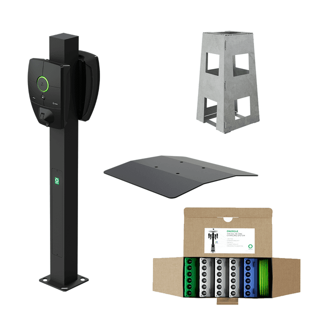 Onepole | Montagepaal | 2x Zaptec Pro