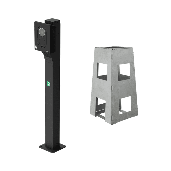 Onepole | Montagepaal | For 1x Zaptec Go&Go2