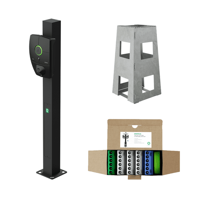 Onepole | Montagepaal | For 1x Zaptec Pro