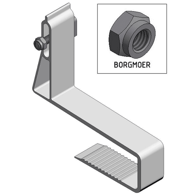 Van Der Valk Van der Valk | ValkPitched - Clamp | Alu. Slimline roof hook | Twist